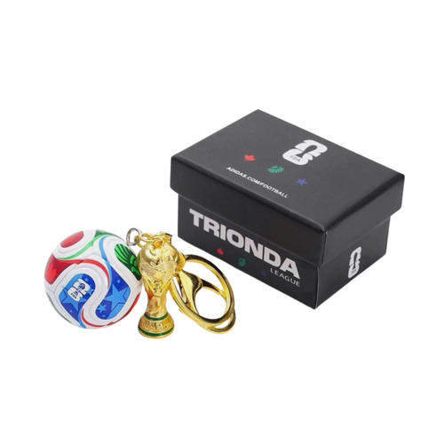 World Cup Trophy & Soccer Ball Keychain